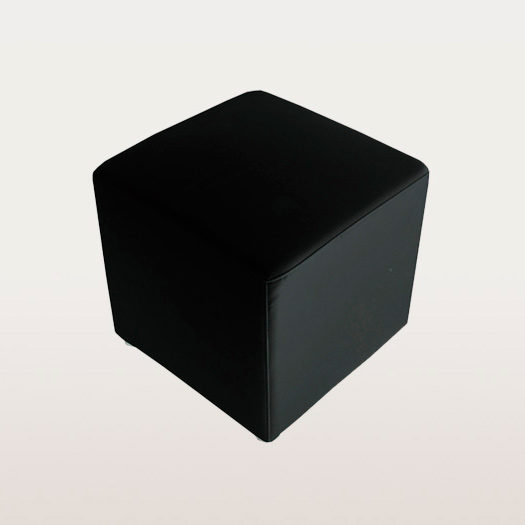 Pouf Ecopelle nero