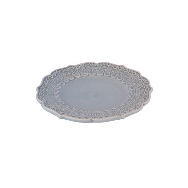 Piatto piano Finezza azzurro ø 15 