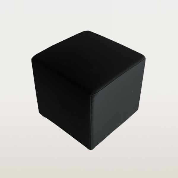 Pouf Ecopelle nero